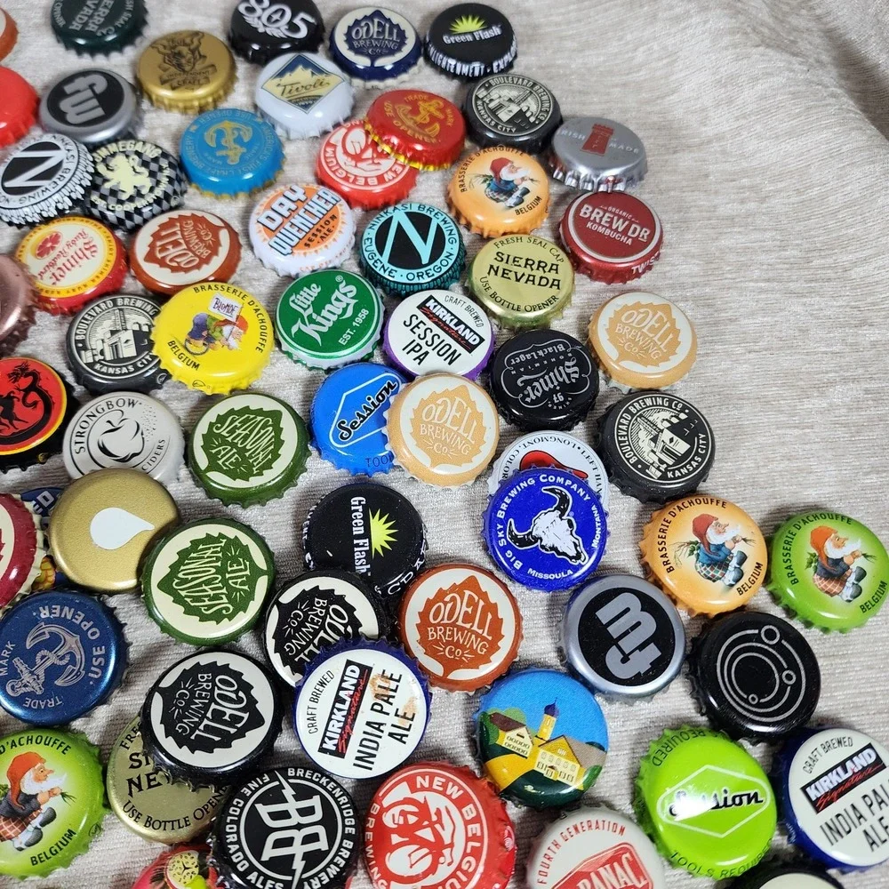 Loose Used Beer Bottle Caps Lot Of 250